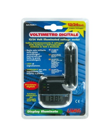 Voltimetro digitale 12 24V