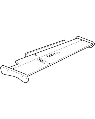 Tavolino per cruscotto - Centrale + Passeggero - compatibile per Man TGX dal 09 07 al 06 20