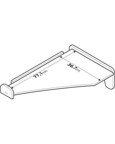 Tavolino per cruscotto - Centrale - compatibile per Mercedes Actros MP4 dal 09 11 al 09 19 cabina larga, senza telecamera - Merc