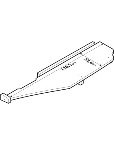 Tavolino per cruscotto - Centrale + Passeggero - compatibile per Mercedes Actros MP4 dal 09 11 al 09 19 cabina larga, con o senz