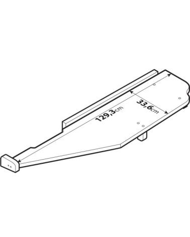 Tavolino per cruscotto - Centrale + Passeggero - compatibile per Mercedes Actros MP4 dal 09 11 al 09 19 cabina stretta, con o se