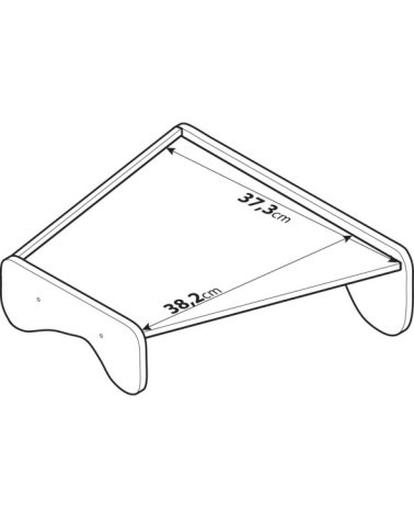 Tavolino per cruscotto - Centrale - compatibile per Renault Magnum dal 09 96 al 06 13