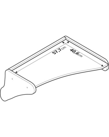 Tavolino per cruscotto - Centrale - compatibile per Scania L Serie 4 dal 02 95 al 09 04