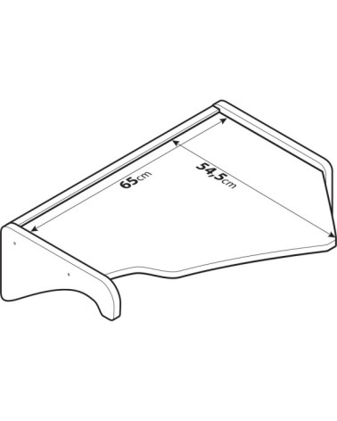 Tavolino per cruscotto - Centrale - compatibile per Scania R Serie 5 dal 03 04 al 08 09  - Scania R Serie 6 dal 09 09 al 08 13