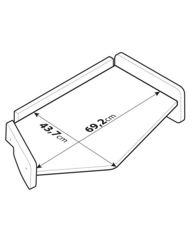 Tavolino per cruscotto - Centrale - compatibile per Volvo FH Serie 4 dal 09 12 al 05 21