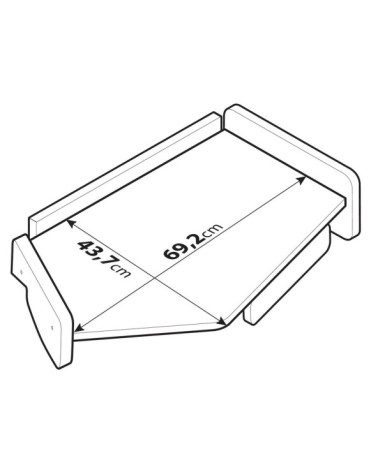 Tavolino per cruscotto - Centrale - compatibile per Volvo FH Serie 4 dal 09 12 al 05 21