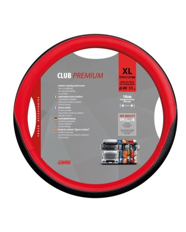 Club, coprivolante in Skeentex - XL - d. 49 51 cm - Rosso