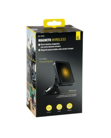 Magneto Wireless, porta telefono magnetico con carica batteria wireless