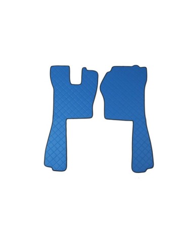 Coppia tappeti in Skeentex - Blu - compatibile per Scania R Serie 5 dal 03 04 al 08 09 automatico, manuale