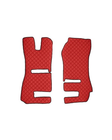 Coppia tappeti in Skeentex - Rosso - compatibile per Scania R Serie 6 - Streamline dal 09 13 al 12 17 automatico, manuale, sedil