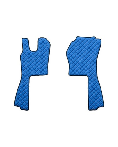 Coppia tappeti in Skeentex - Blu - compatibile per Scania G Serie 5 dal 03 04 al 08 09 automatico - Scania G Serie 6 dal 09 09 a