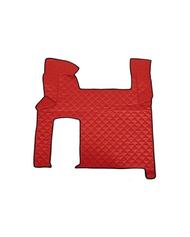 Tappeto centrale in Skeentex - Rosso - compatibile per Man TGX dal 09 07 al 12 16 automatico, 2 cassetti