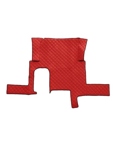 Tappeto centrale in Skeentex - Rosso - compatibile per Man TGX dal 09 07 al 12 16 automatico, 1 cassetto