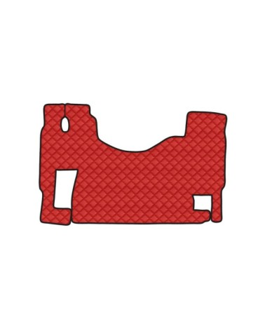 Tappeto unico in Skeentex - Rosso - compatibile per Mercedes Actros MP2 dal 04 03 al 12 08 no tunnel, sedile fisso - Mercedes Ac