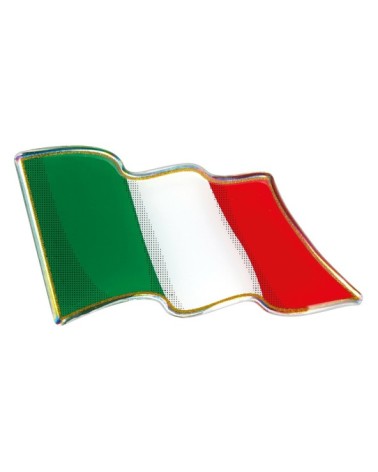 Sticky 3D - Bandiera Italia al vento, 1 pz - 78x40 mm