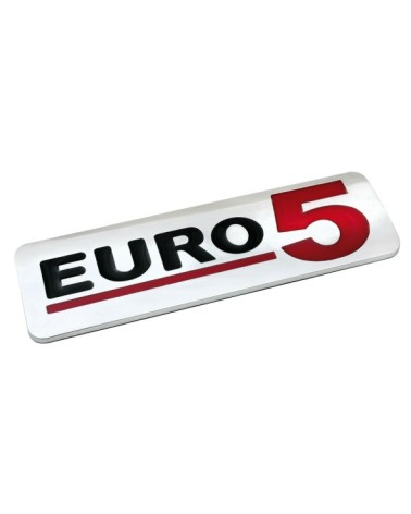 Emblema Antinquinamento 3D cromato - 170x50 mm - Euro 5