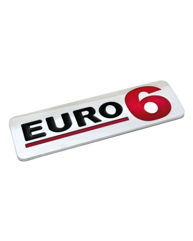 Emblema Antinquinamento 3D cromato - 170x50 mm - Euro 6