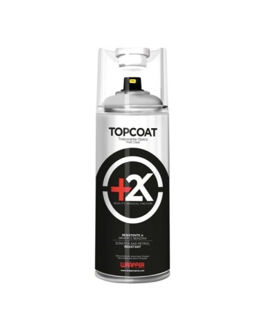 Topcoat+2k, spray trasparente bicomponente non removibile - 400 ml - Opaco