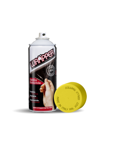 Wrapper, pellicola spray rimovibile, 400 ml - Giallo traffico - Ral 1023