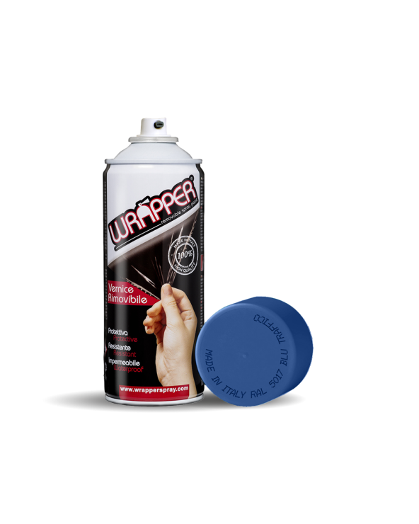 Wrapper, pellicola spray rimovibile, 400 ml - Blu traffico - Ral 5017