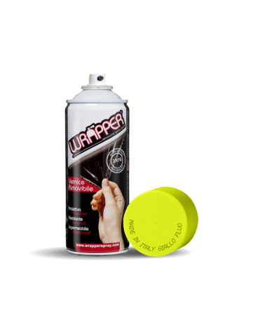 Wrapper, pellicola spray rimovibile, 400 ml - Giallo fluo