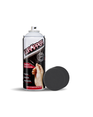 Wrapper, pellicola spray rimovibile, 400 ml - Nero metallizzato