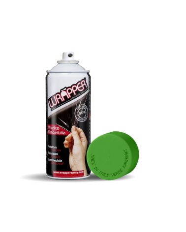 Wrapper, pellicola spray rimovibile, 400 ml - Verde Kawasaki