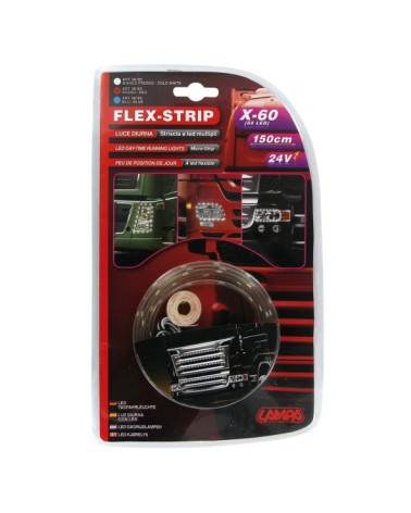 Flex Strip, 24V - 60 Led - 150 cm - Rosso