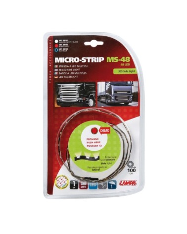 Micro-Strip, 24V - 48 Led - 100 cm - Blu