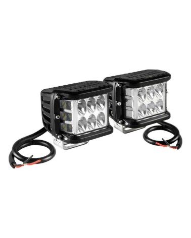 WL-21, coppia fari ausiliari a 9 Led - 9 32V - Bianco