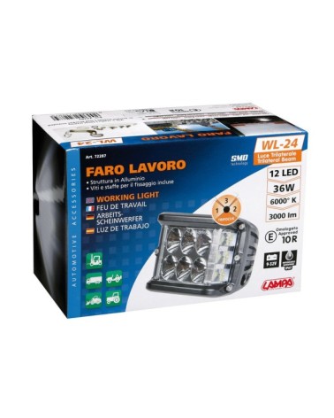 WL-24, faro ausiliario a 12 Led - 9 32V - Bianco