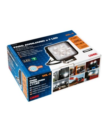 WL-3, faro ausiliario a 7 Led - 10 30V - Bianco