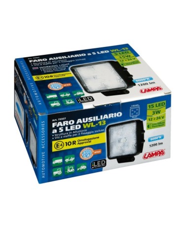 WL-13, faro ausiliario a 5 Led - 12 24V - Bianco