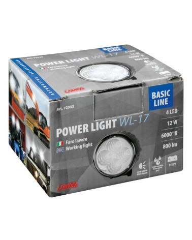 WL-17, faro ausiliario a 4 Led - 10-30V - Bianco