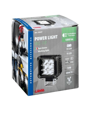 WL-18, faro ausiliario a 9 Led - 9 32V - Bianco