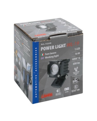 WL-19, faro ausiliario a 1 Led - 9 32V - Luce ampia - Bianco