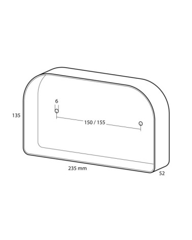 Deluxe, fanale posteriore 6 funzioni 12V - Destro