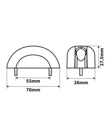 Fanale a Led Smd, illuminazione targa, 10 30V