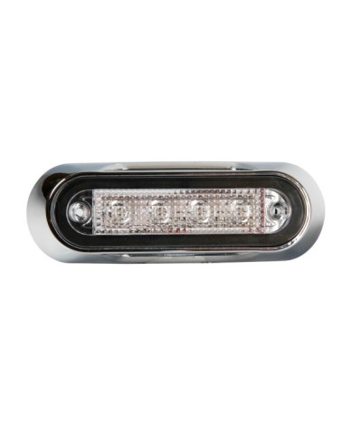 Luce a 4 led, montaggio superficie, 12 24V - Bianco