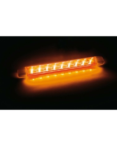 Illumi, luce ingombro a 9 Led, montaggio in superficie, 12 24V - Arancio - 1 funzione