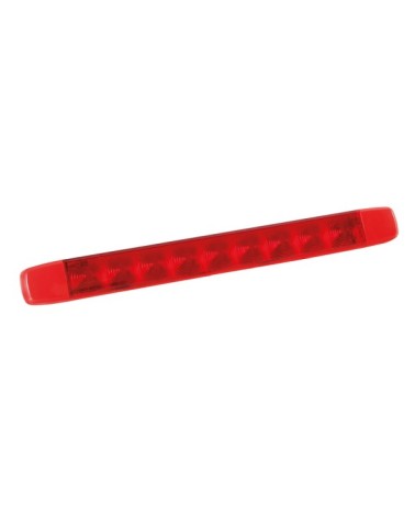 Illumi, luce ingombro a 9 Led, montaggio in superficie, 12 24V - Rosso - 2 funzioni