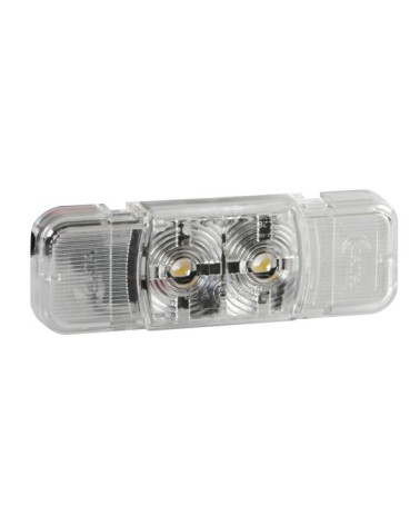 Luce ingombro a 2 Led, 24V - Bianco