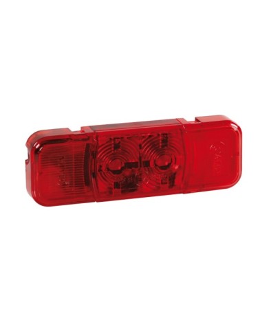 Luce ingombro a 2 Led, 24V - Rosso