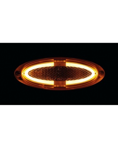 Luce ingombro a 4 led, montaggio in superficie, 12 24V - Arancio