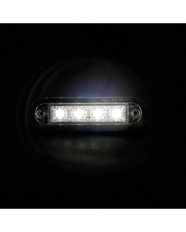 Luce a 4 led, montaggio ad incasso, 12 24V - Bianco