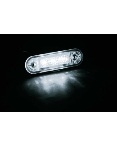 Luce ingombro a 3 Led, montaggio ad incasso, 9 32V - Bianco