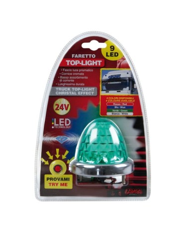 Top Light, faretto 9 Led, 24V - Verde