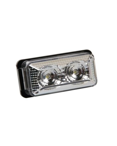 Luce ingombro a 2 Led, 24V - Bianco