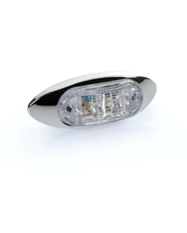 Luce ingombro a 2 Led, 24V - Bianco