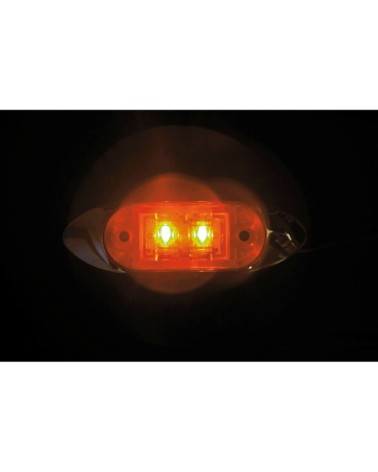 Luce decorativa a 2 Led, 24V - Arancio